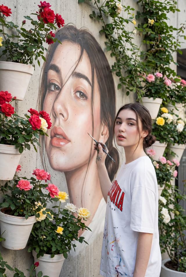 Self-Portrait Mural Painting Prompt — output