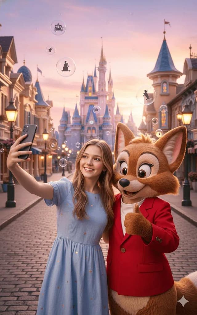 Product Marketing - Magical Fairytale Theme Park Selfie — output