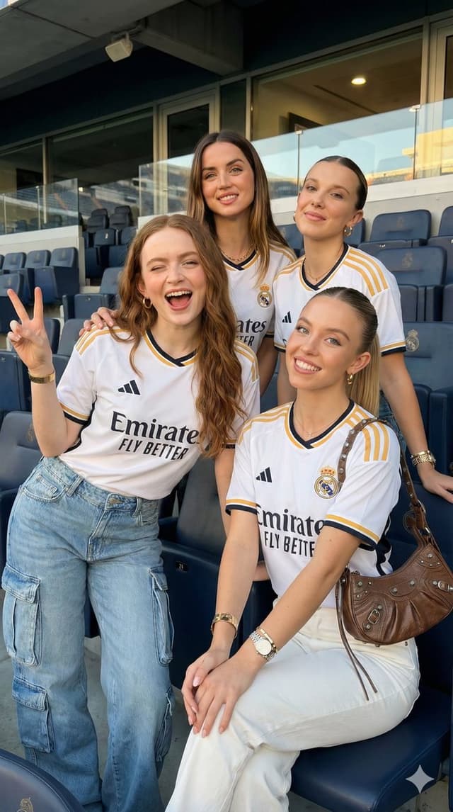 Celebrity Group Portrait in Real Madrid Jerseys — output