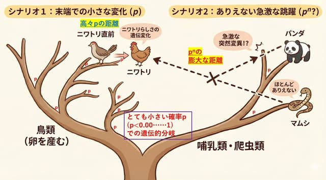 Infographic / Edu Visual - Visualize conceptual difficulty: from chicken to chicken vs. panda to chicken — output