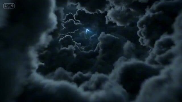 First-person POV of a lightning strike descent — cover