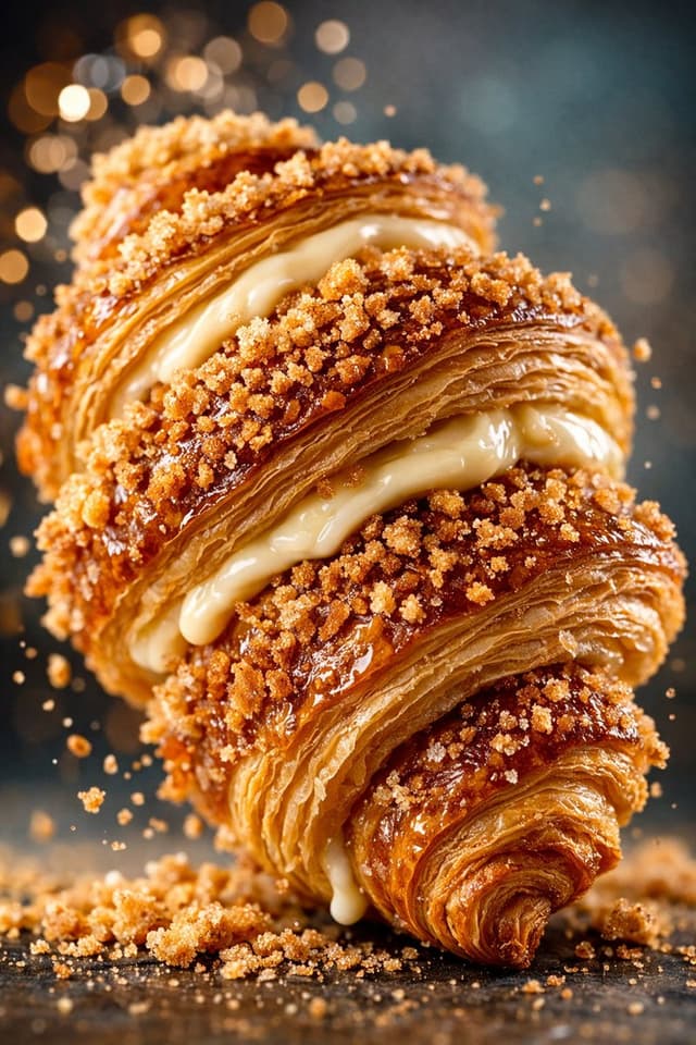 Product Marketing - Hyper-Realistic Food Photography of Creamy Croissant — output
