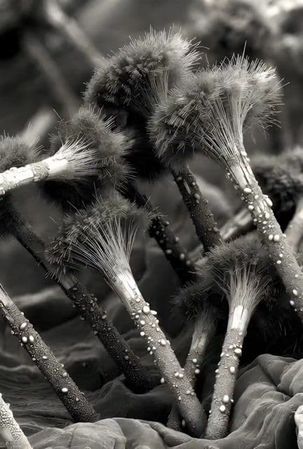 Microscopic Photograph of Iron Whiskers and Crystals — cover