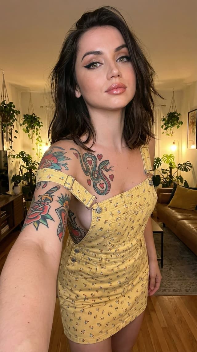 Profile / Avatar - Photorealistic Tattooed Selfie Portrait (Structured JSON) — output