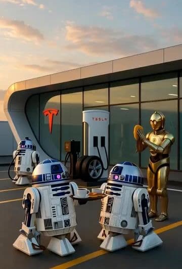 Tesla Station Star Wars Robots — cover