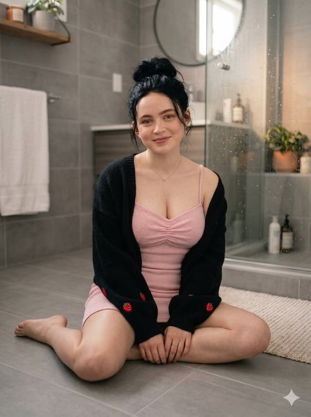 Profile / Avatar - Cozy Pink Bathroom Portrait — output