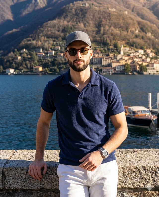 Social Media Post - Luxury Alpine Lake Travel Portrait — output