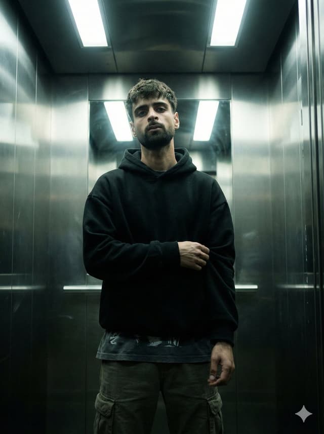 Cinematic Urban Realism in an Elevator — output