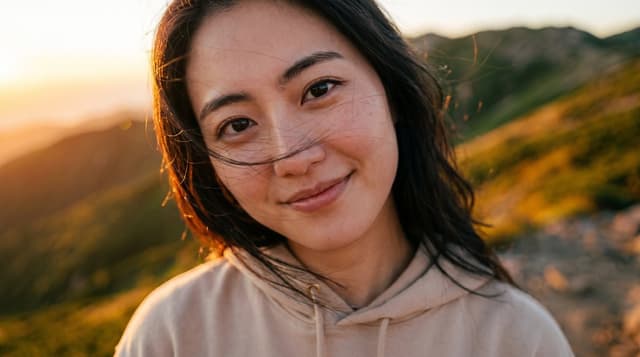 Product Marketing - Candid Sunrise Mountain Portrait — output