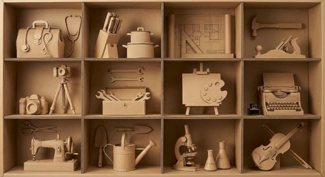 瓦楞纸艺术作品框格展示 — output