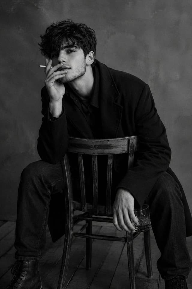 Profile / Avatar - Moody Monochrome Male Portrait — output