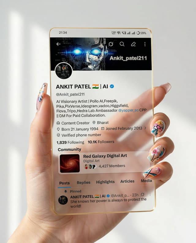 Profile / Avatar - Transparent Glass Social Media Profile Effect — output
