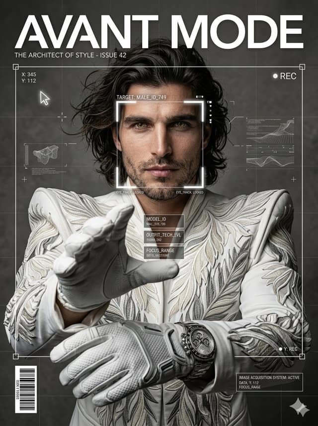 Product Marketing - Avant-Garde White Couture Portrait — output