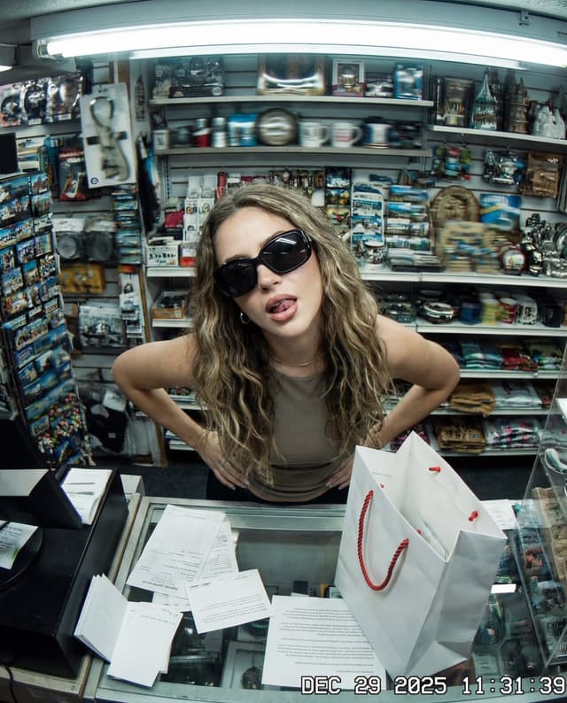 Y2K Surveillance Footage Style Portrait — output
