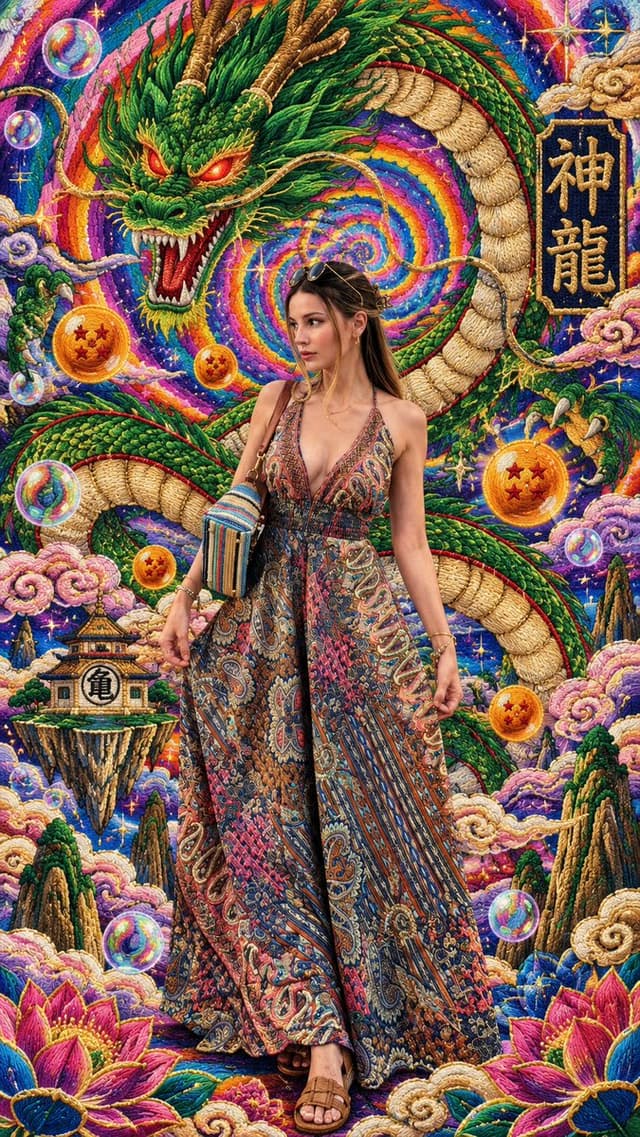Product Marketing - Psychedelic Dragon Embroidery Art — output