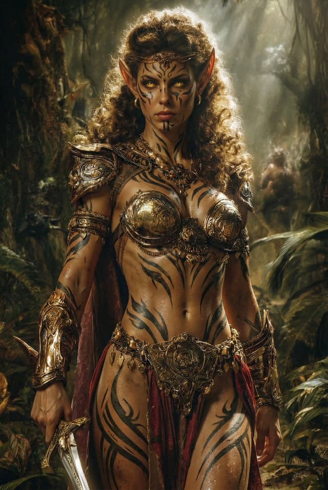 Image Editing Prompt: Add Tribal Warpaint — output