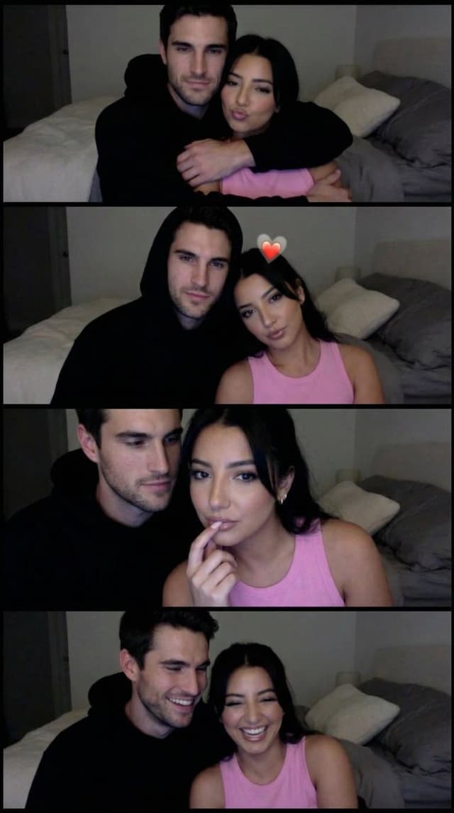 Social Media Post - Lo-Fi Webcam Photobooth Couple Strip Prompt (JSON) — output