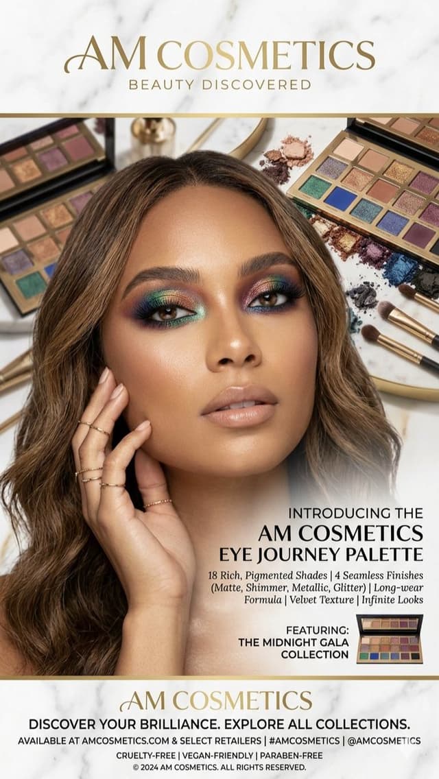 E-commerce Main Image - Luxury Makeup Palette Advertisement — output