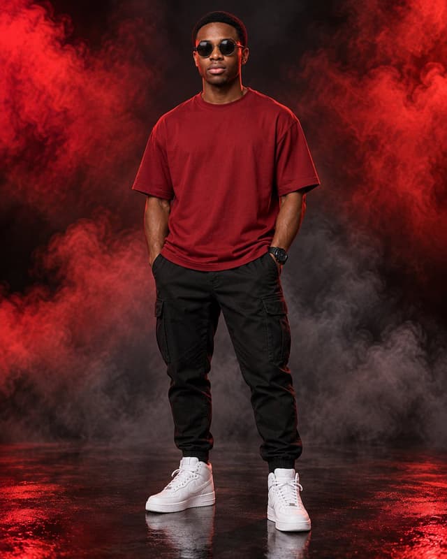 Profile / Avatar - Dual Tone Studio Fashion Portrait — output