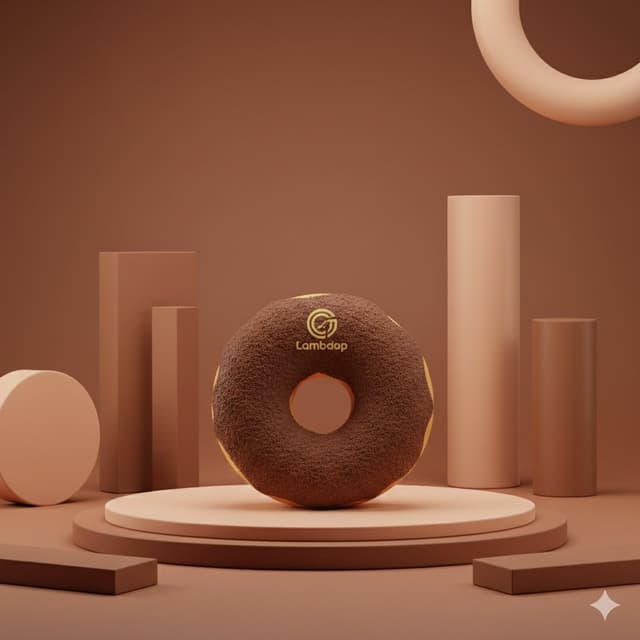 E-commerce Main Image - Vertical Studio Product Photography of a Chocolate Donut (3 Variations) — output
