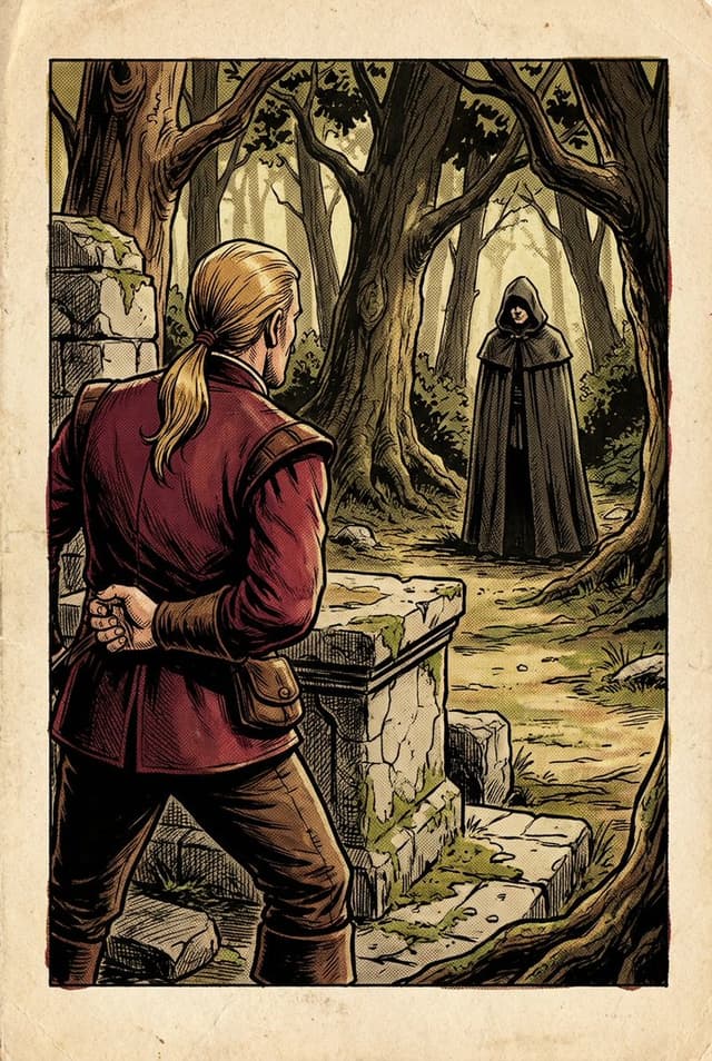 1980s RPG manual illustration (variant) — output