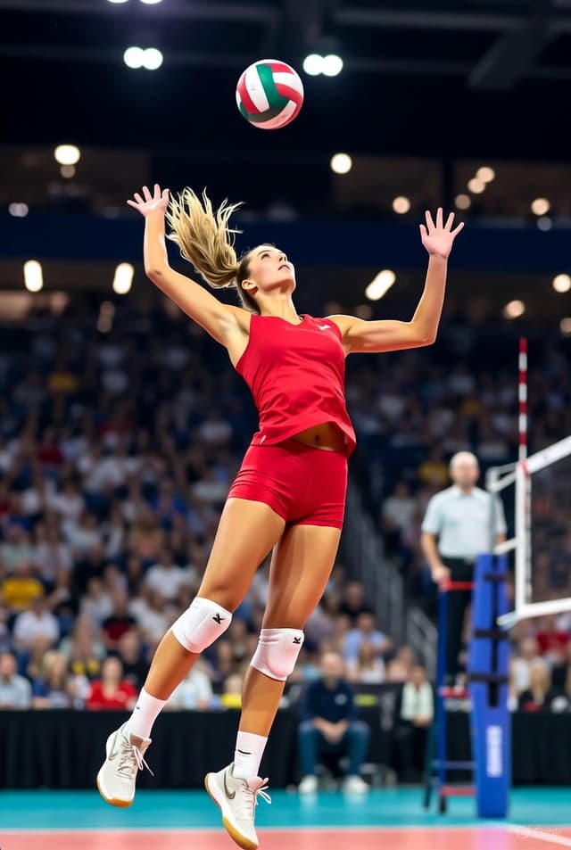 Product Marketing - Ultra-Photoreal Volleyball Action Shot — output