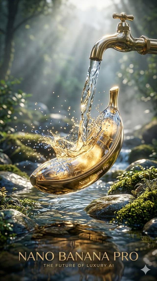 E-commerce Main Image - Luxury Golden Tea Cup Mountain Stream — output