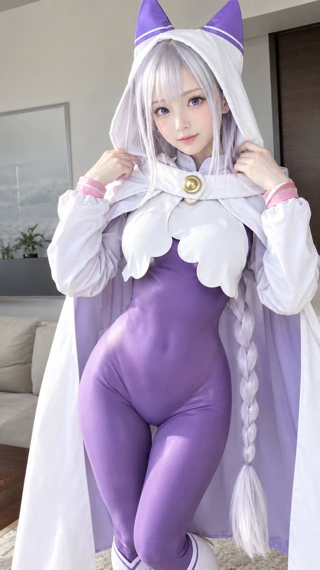 Profile / Avatar - Photoreal Emilia Cosplay Portrait — output