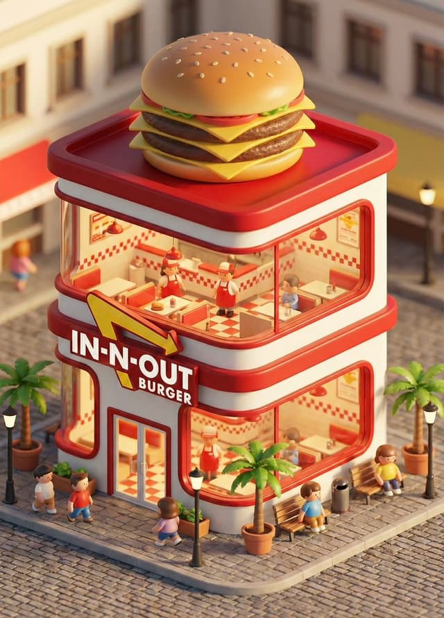 3D chibi concept store brand prompt — output