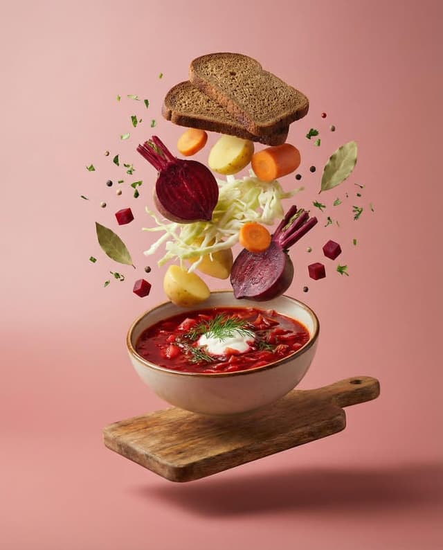 Deconstructed Food Photography Series in Levitation — output