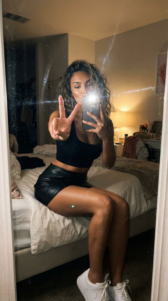 Profile / Avatar - AI Influencer Mirror Selfie Pose Prompt — output