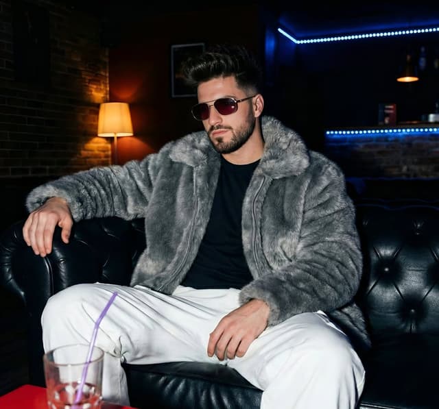 Cinematic Nightclub Portrait with Neon Lights Prompt — output