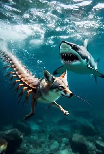 Grok Imagine Surreal Creature Chase Video Prompt — cover