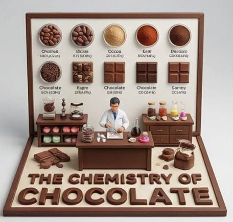 Infographic / Edu Visual - Culinary Science Diorama: The Chemistry of Chocolate — output
