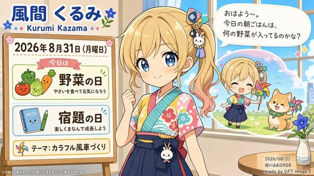 Infographic / Edu Visual - Kurumi Kazama Morning Board — output