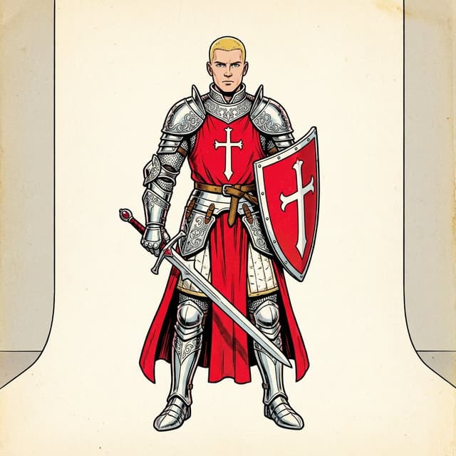 1980s color RPG manual illustration — output