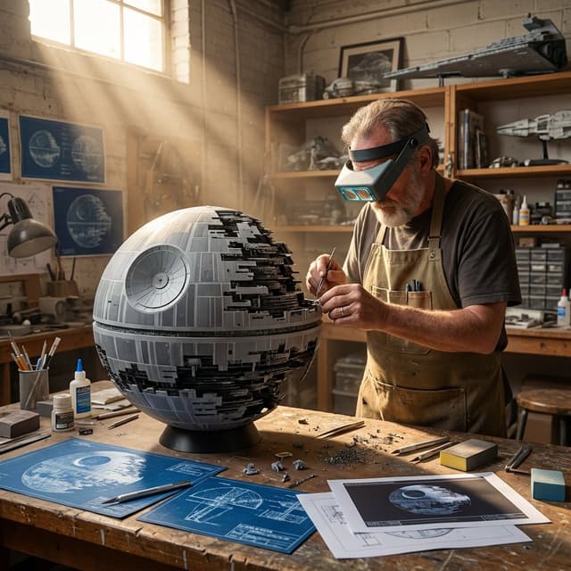 Product Marketing - Cinematic Artisan Portrait Prompt for Model Making Workshop — output