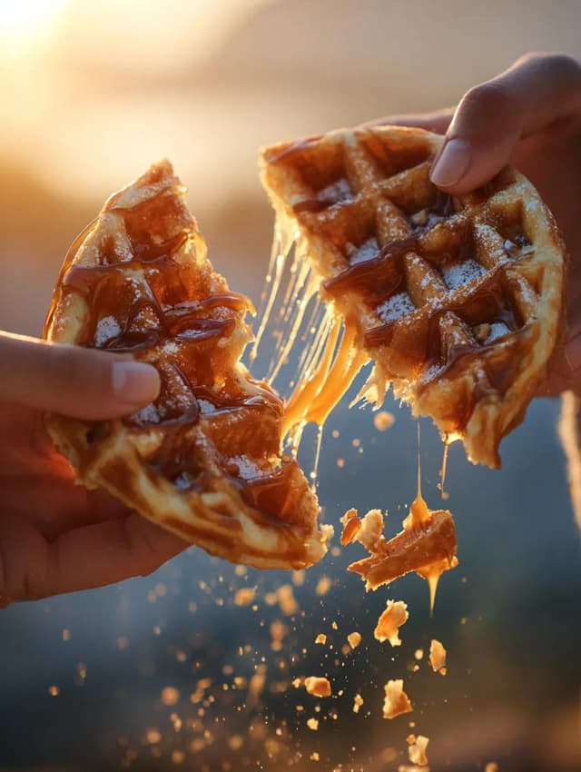 Food Action Photography Prompts for Melted Cheese and Gooey Textures — output