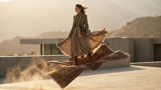 High-Fashion Magic Carpet Editorial Shot — output