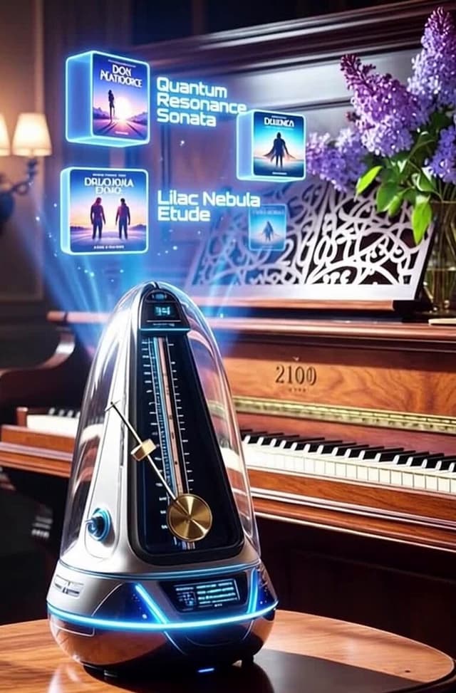 Grok Imagine Video Prompt: Lilac Nebula Music
