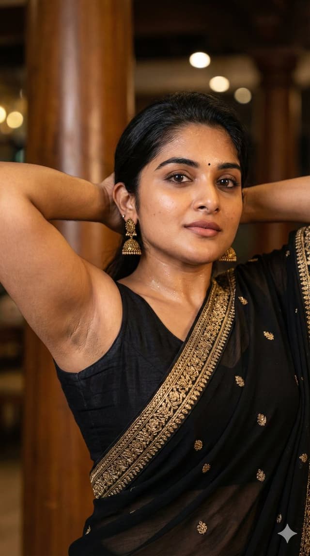 Hyper-Detailed Saree Portrait with Anatomical Realism Prompt — output