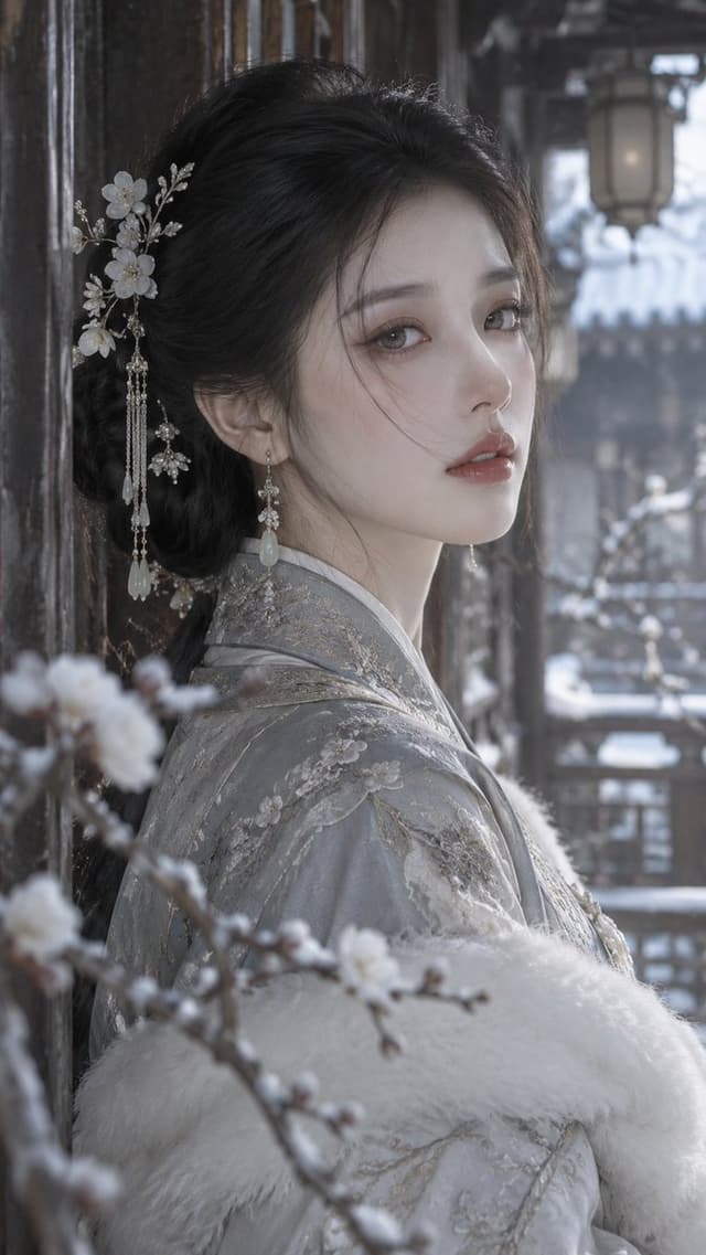 Product Marketing - Oriental Classical Winter Garden Portrait — output