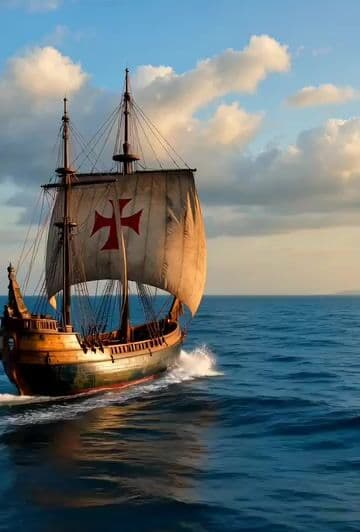Cinematic 19th Century Caravel Sailing to Rio — cover