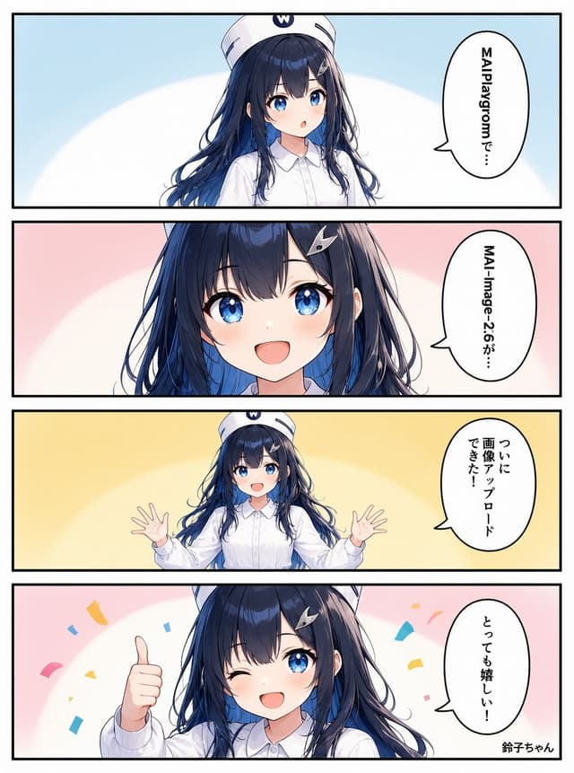 Comic / Storyboard - Four-Panel Anime AI Upload Comic — output