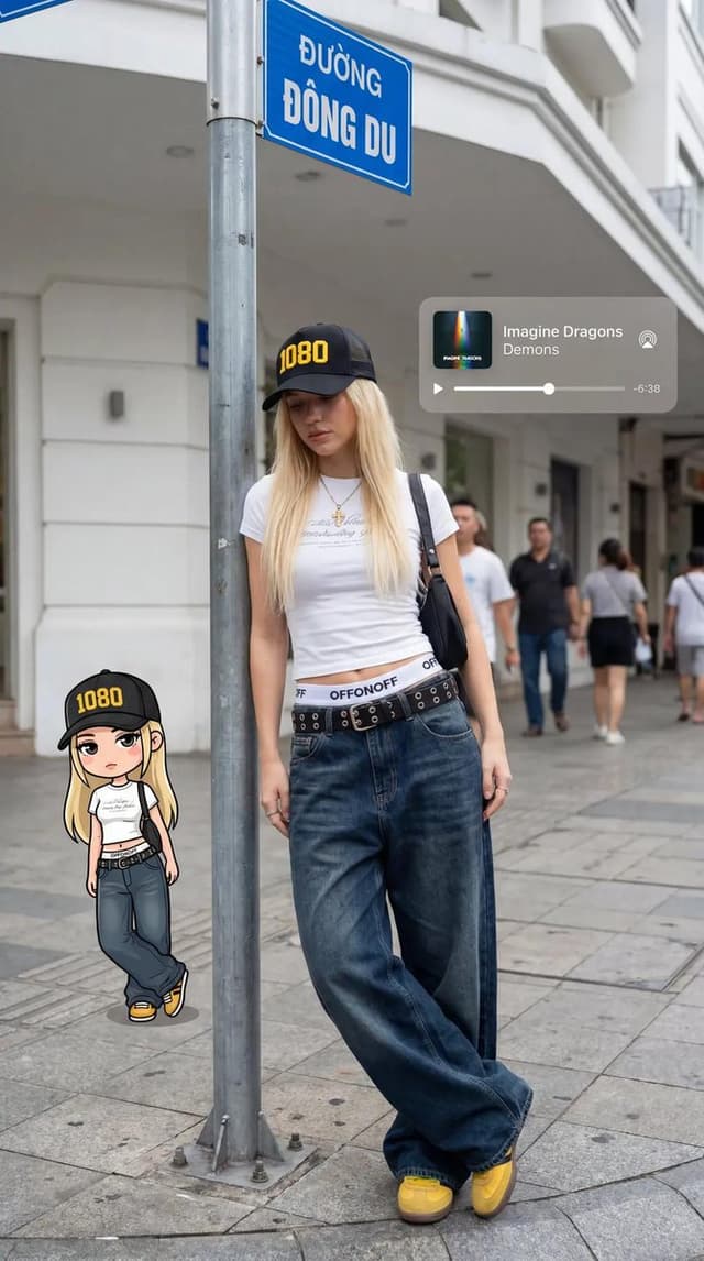 Game Asset - Urban Street Style with Avatar Overlay — output