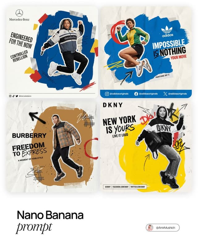 Product Marketing - Fashion Photography with Graphic Design Chaos Prompt — output