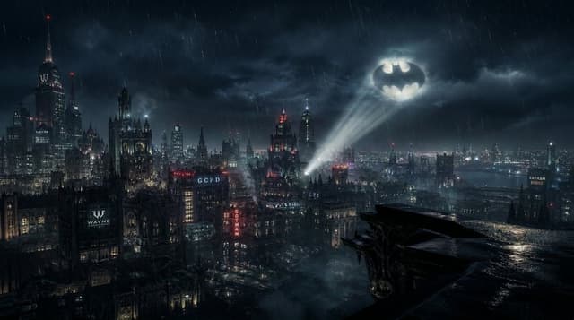 Game Asset - Gotham City Night Background — output