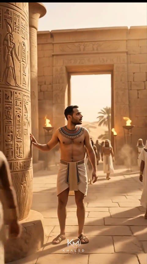 Comic / Storyboard - Modern Man in Ancient Egyptian Temple — output