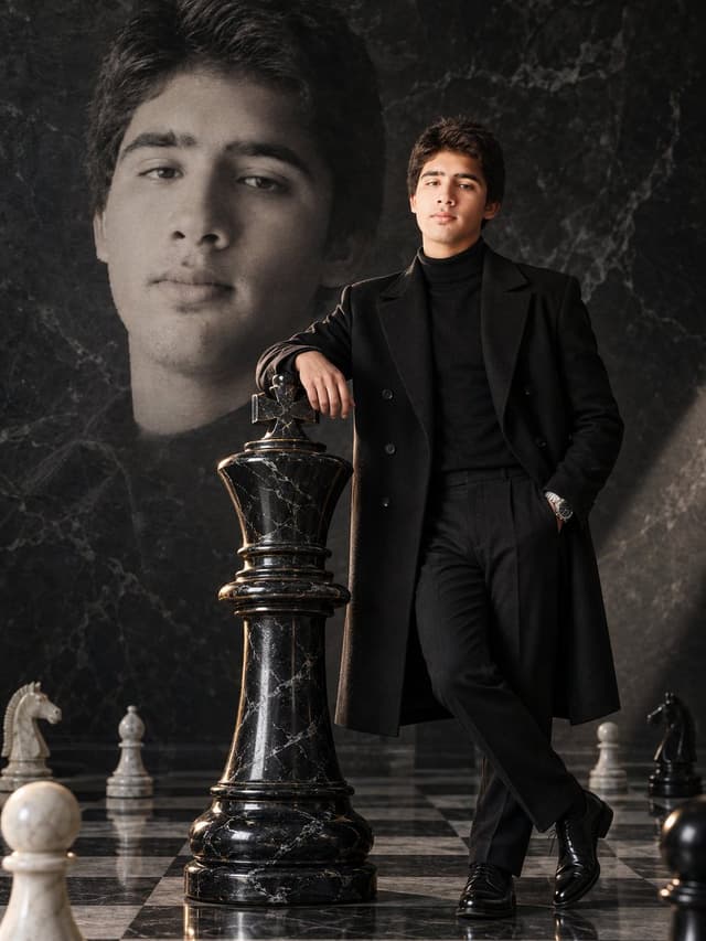 Social Media Post - Chess King Strategic Power Portrait Prompt — output