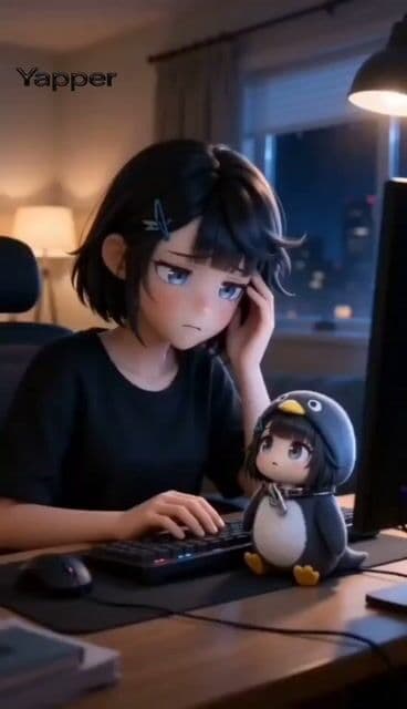 Chibi Moe Anime Penguin Girl — cover